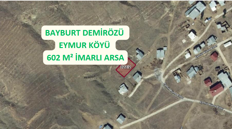BAYBURT DEMİRÖZÜ EYMUR KÖYÜNDE 602M² İMARLI ARSAMIZ SATILIKTIR. - BAYBURT DEMİRÖZÜ fotoğraf 7